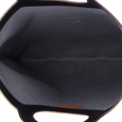 Fendi Vintage Pequin Cut Out Handle Bag Coated Canvas Large