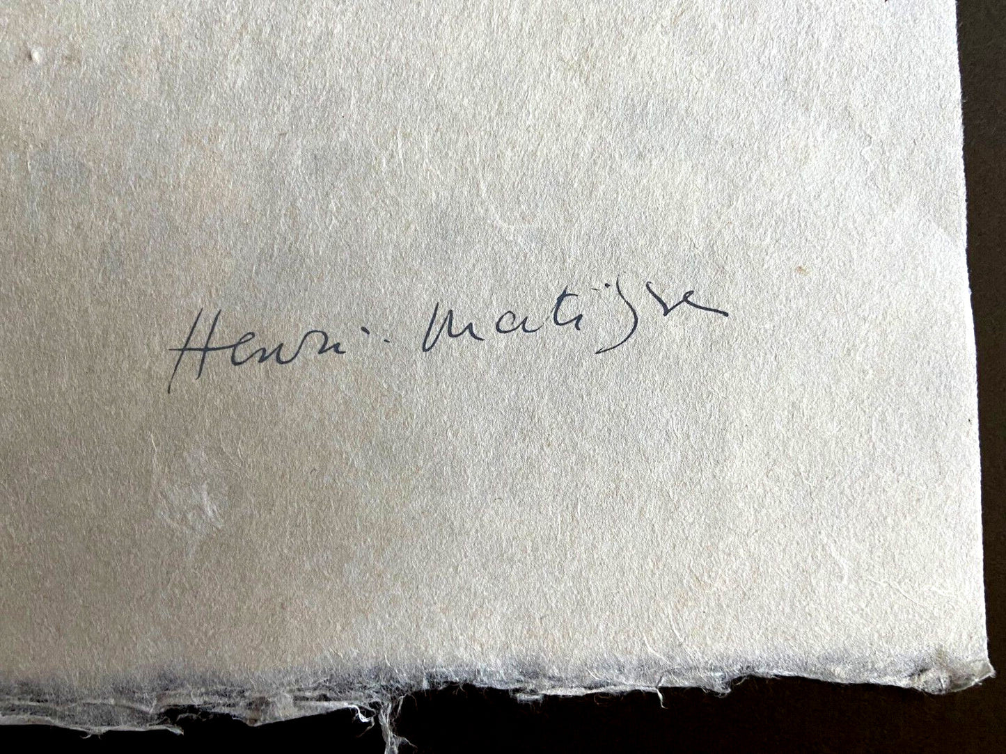 Henri Matisse Lithograph Hand Made C.O.A. Signed By Hand Numbered In Pencil