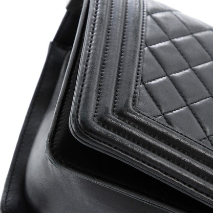 Chanel Boy Flap Bag Quilted Calfskin Old Medium