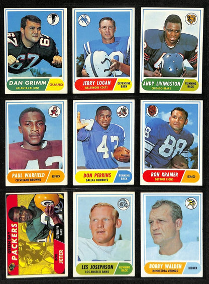 1968 Topps Football Card Complete Set (1-219) Griese Starr Unitas Sayers 198573