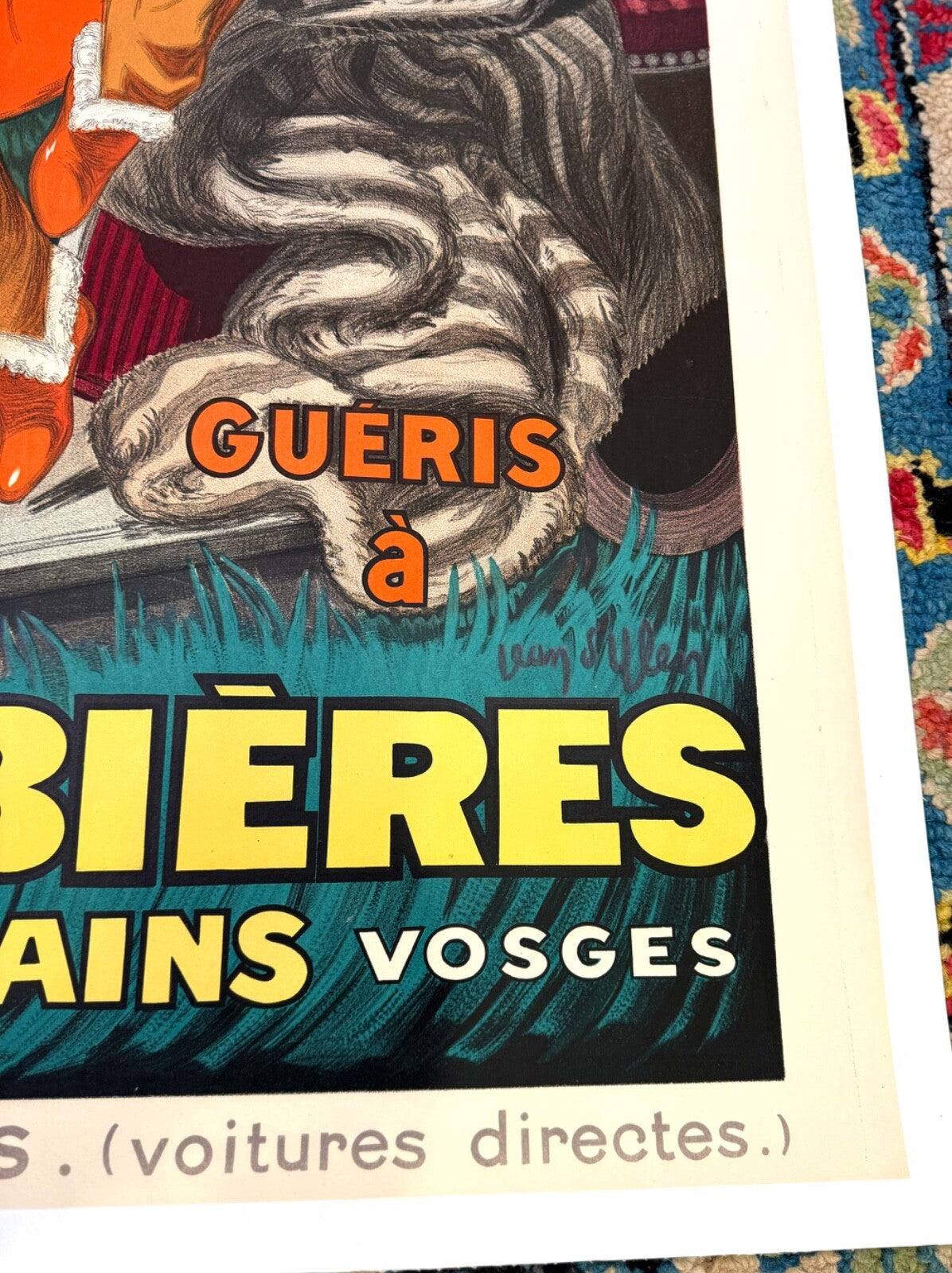 Jean D'Ylen Plombieres Les Bains Authentic  1931 Original French Travel Poster