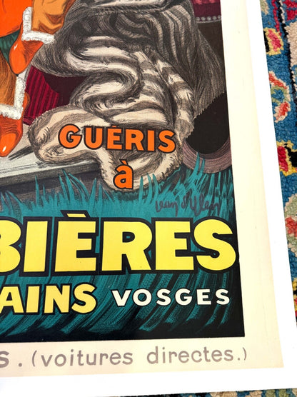 Jean D'Ylen Plombieres Les Bains Authentic  1931 Original French Travel Poster