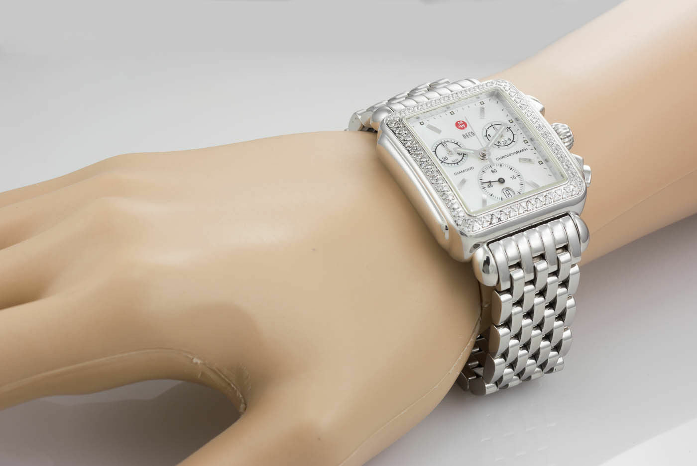 Michele Deco Chronograph Wristwatch In Stainless