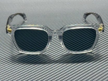 VERSACE VE4510U 530580 Transparent Grey Dark Blue Men's 52 mm Sunglasses
