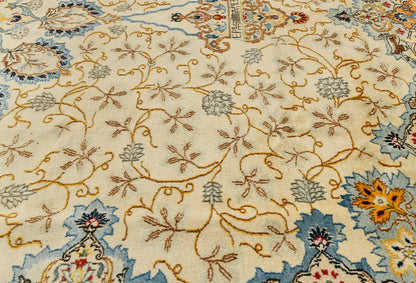 Handmade Semi-Antique Oriental Rug Beige