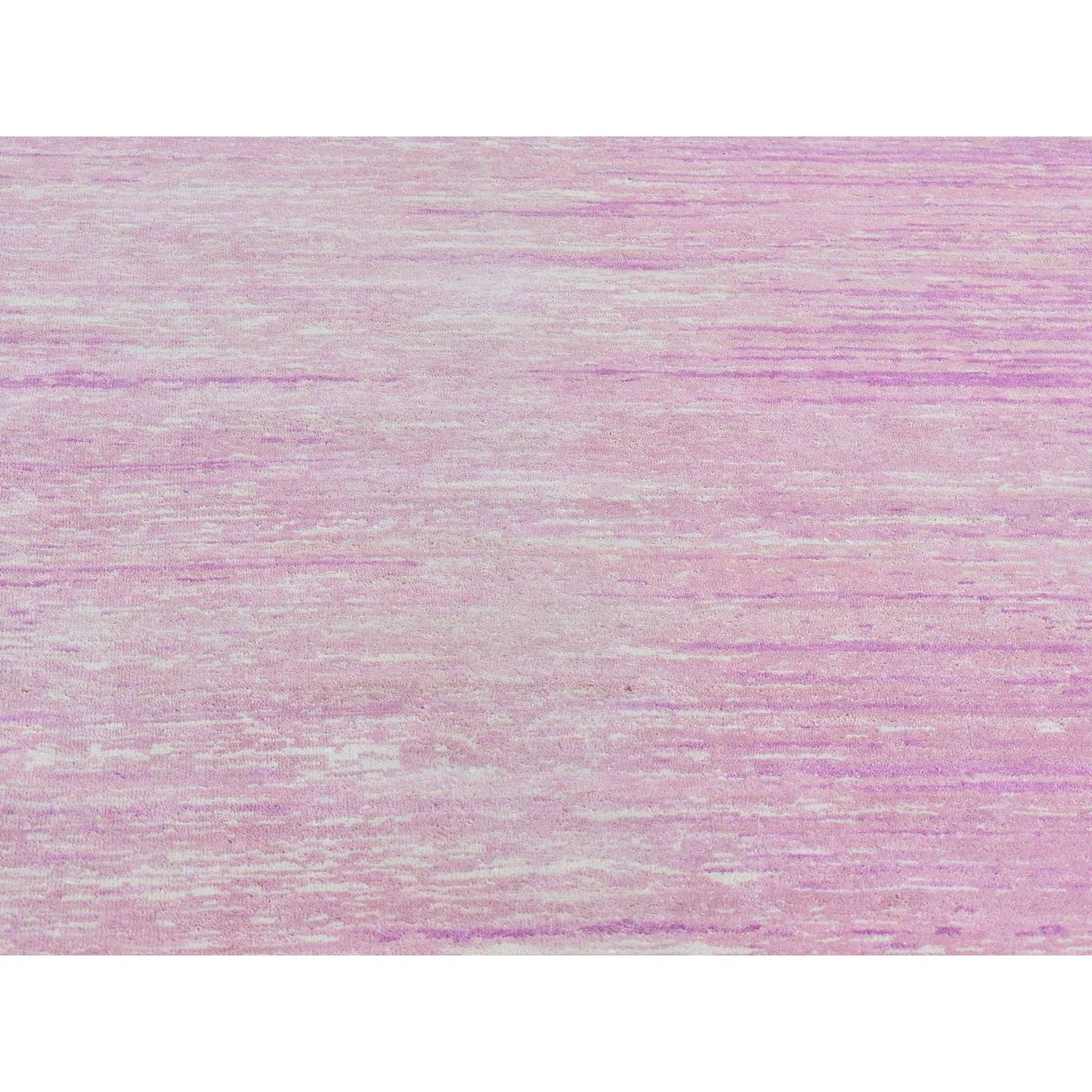 10'X14'2" Wool Only Ombre Design Pink With Touches Of Ivory Rug