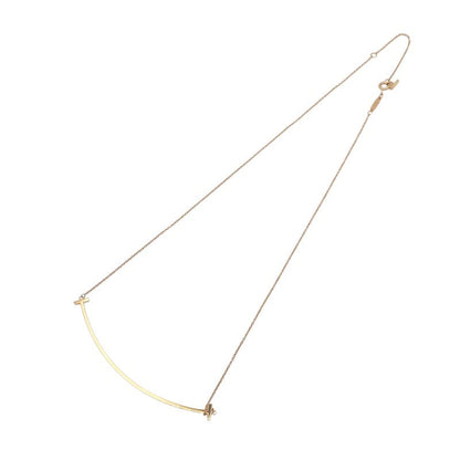 Tiffany & Co. T Smile Large Necklace K18Pg