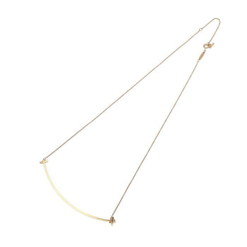 Tiffany & Co. T Smile Large Necklace K18Pg