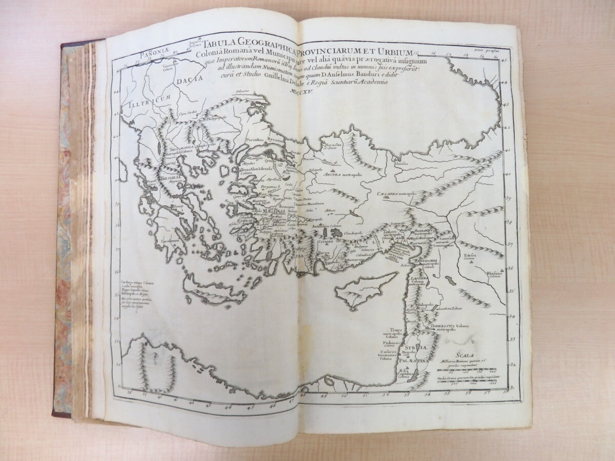 Collection Of Coins Of The Ancient Roman Empire  1718 Rare Book Anselmo Banduri