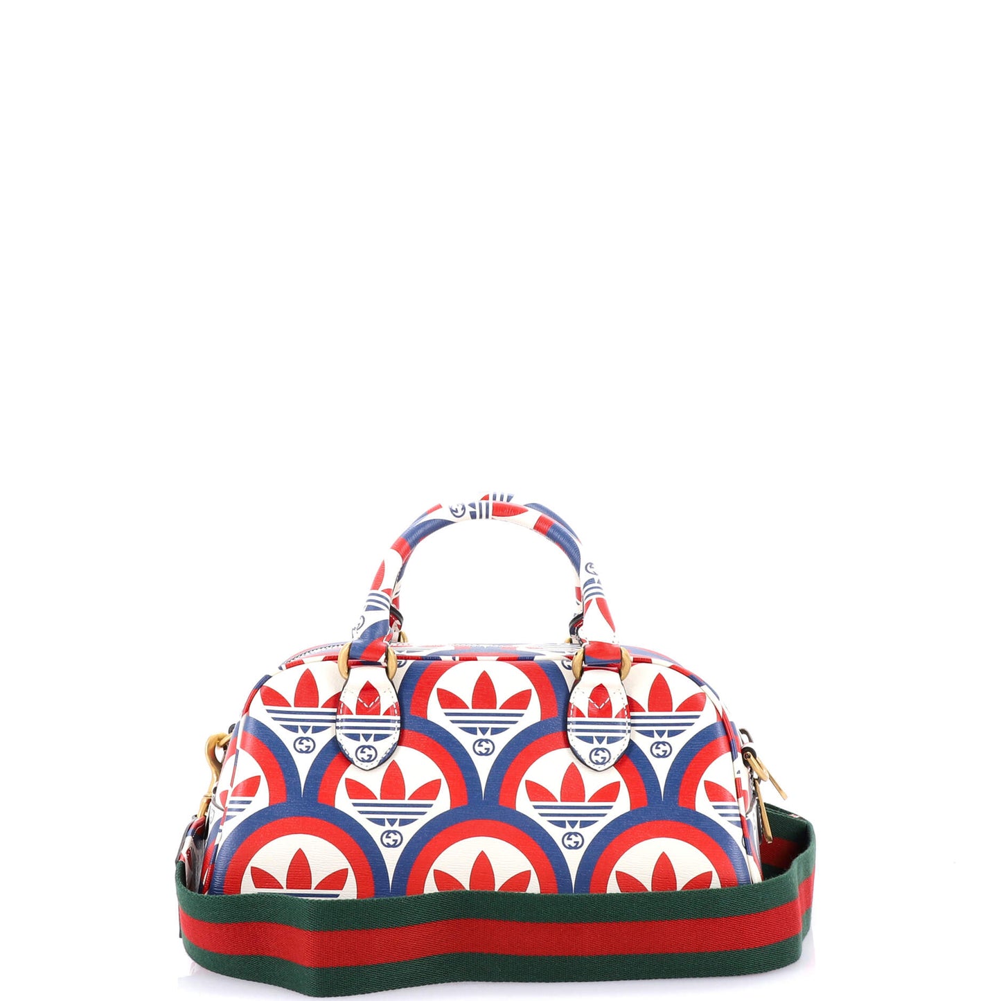 Gucci X Adidas Duffle Bag Printed Leather Mini