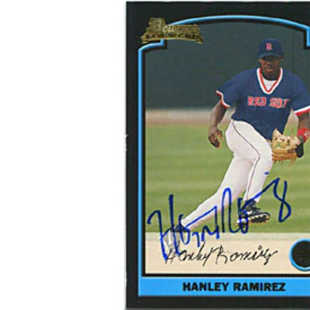 Hanley Ramirez Autographed/Signed 2003 Bowman 1St Year Card