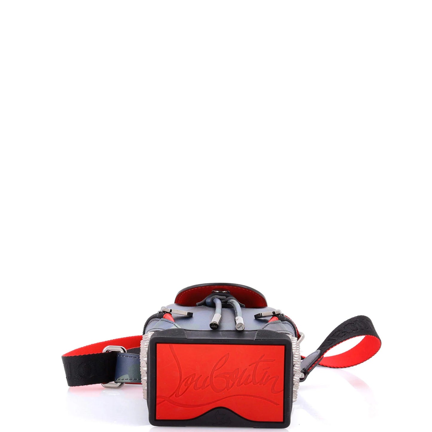 Leather Christian Louboutin Explorafunk Keyring Crossbody Bag Spiked Printed