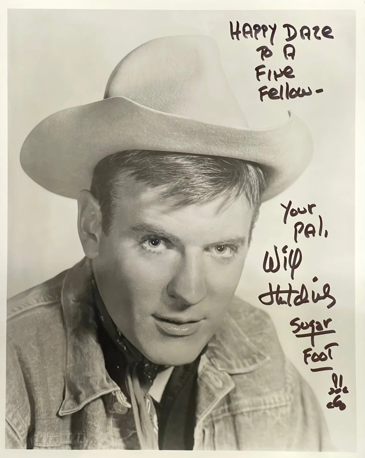 Will Hutchins Autographed 8X10 Celebrity Photo