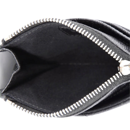 Chanel Cc Zip Card Holder Quilted Caviar