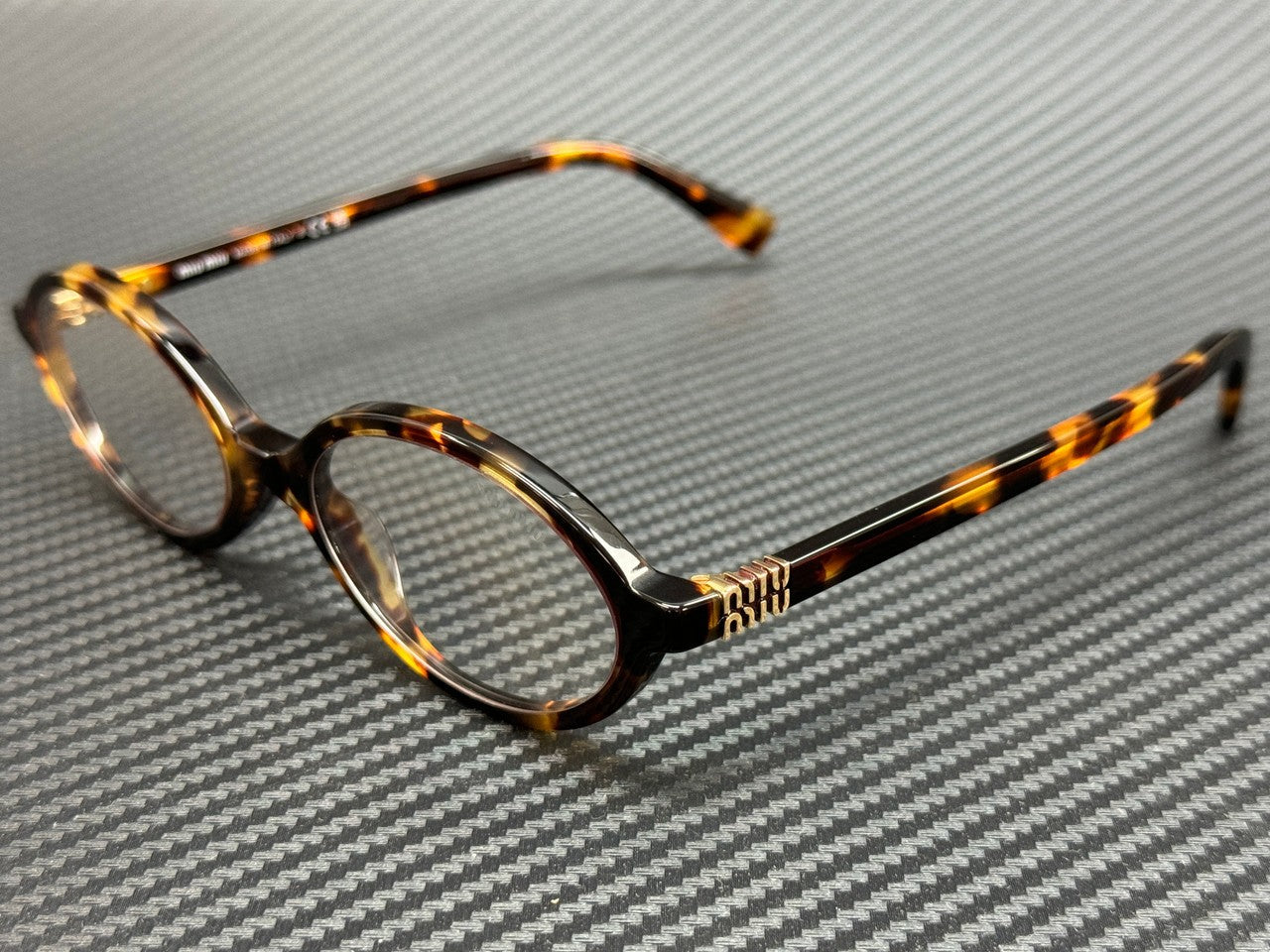 MIU MU 04ZSF VAU08N Honey Havana Blue Light Filter Women's 50 mm Sunglasses