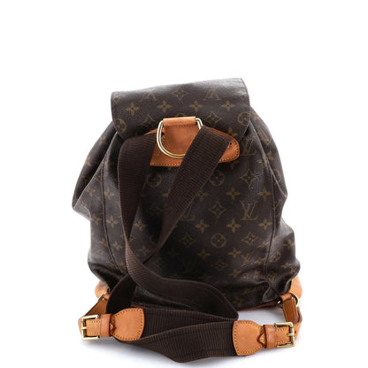 Louis Vuitton Vintage Montsouris Backpack Monogram Canvas Gm