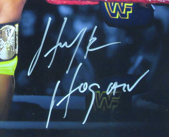 Hulk Hogan Hof Autographed 16X20 Photo Wwe Framed
