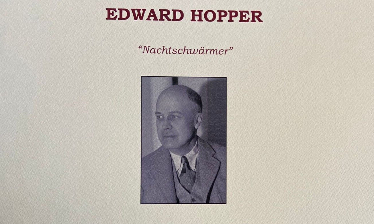 Edward Hopper Lithograph Coa Signed Certificate