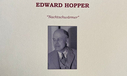 Edward Hopper Lithograph Coa Signed Certificate