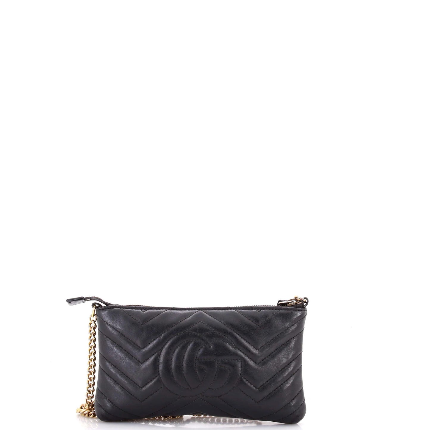 Gucci Gg Marmont Chain Shoulder Bag Matelasse Leather Mini