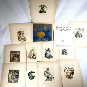 21 Exlibris Von Franz Von Bayros Limited Edition 500 1920S Art Nouveau Portfolio