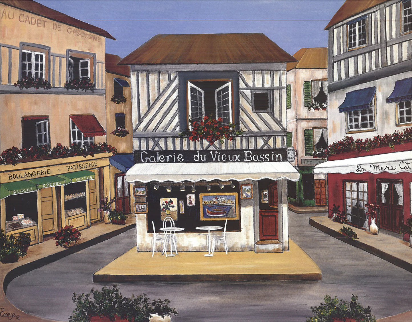 Patricia George Galerie Du Vieux Bassin " Offset Lithograph Contemp