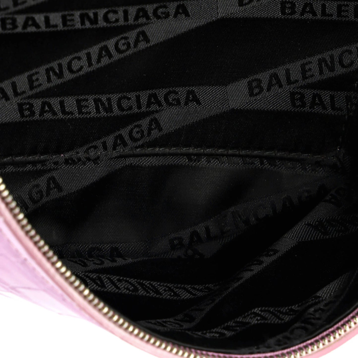 XXS Balenciaga Souvenir Belt Bag Crocodile Embossed Leather