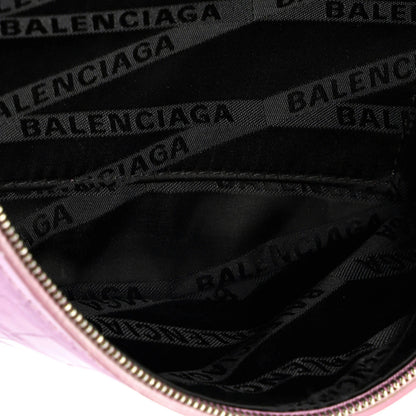 XXS Balenciaga Souvenir Belt Bag Crocodile Embossed Leather