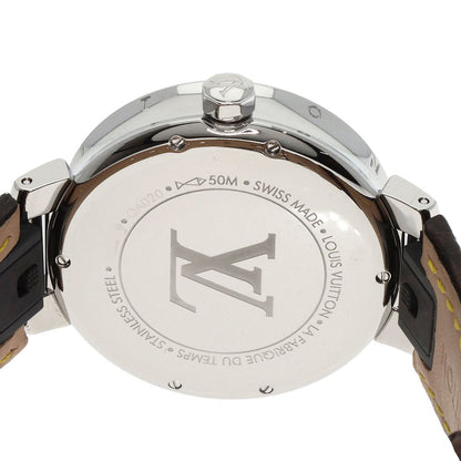 Louis Vuitton Tambour Moon Divine Diamond Watches Qa020 Stainless Steel/Leat...