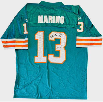 Dan Marino Signed Authentic Reebok Throwback Xl Jersey (Jsa)
