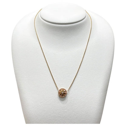 Christian Dior Rose Des Vents Necklace Yg
