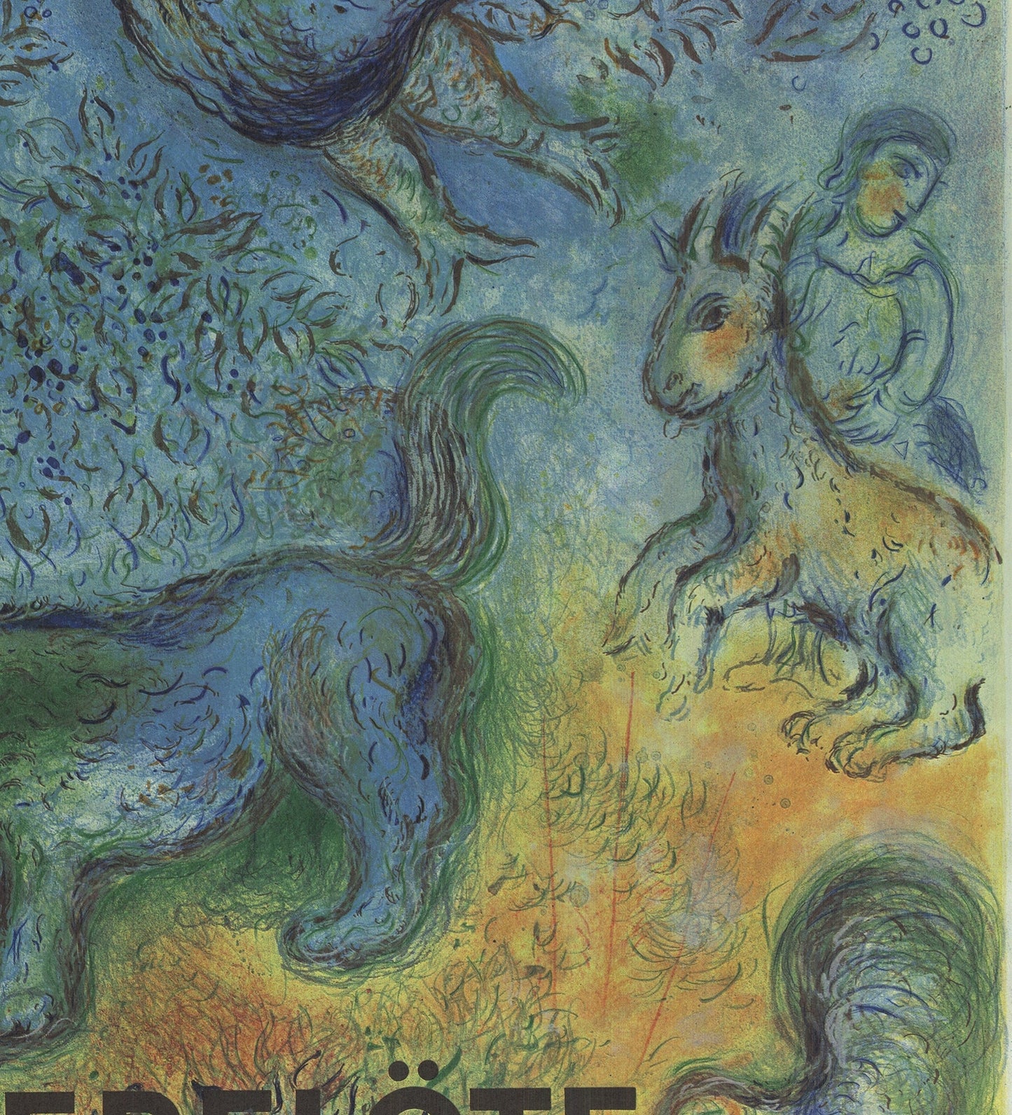 Marc Chagall The Magic Flute (Die Zauberflote) " Poster Modern