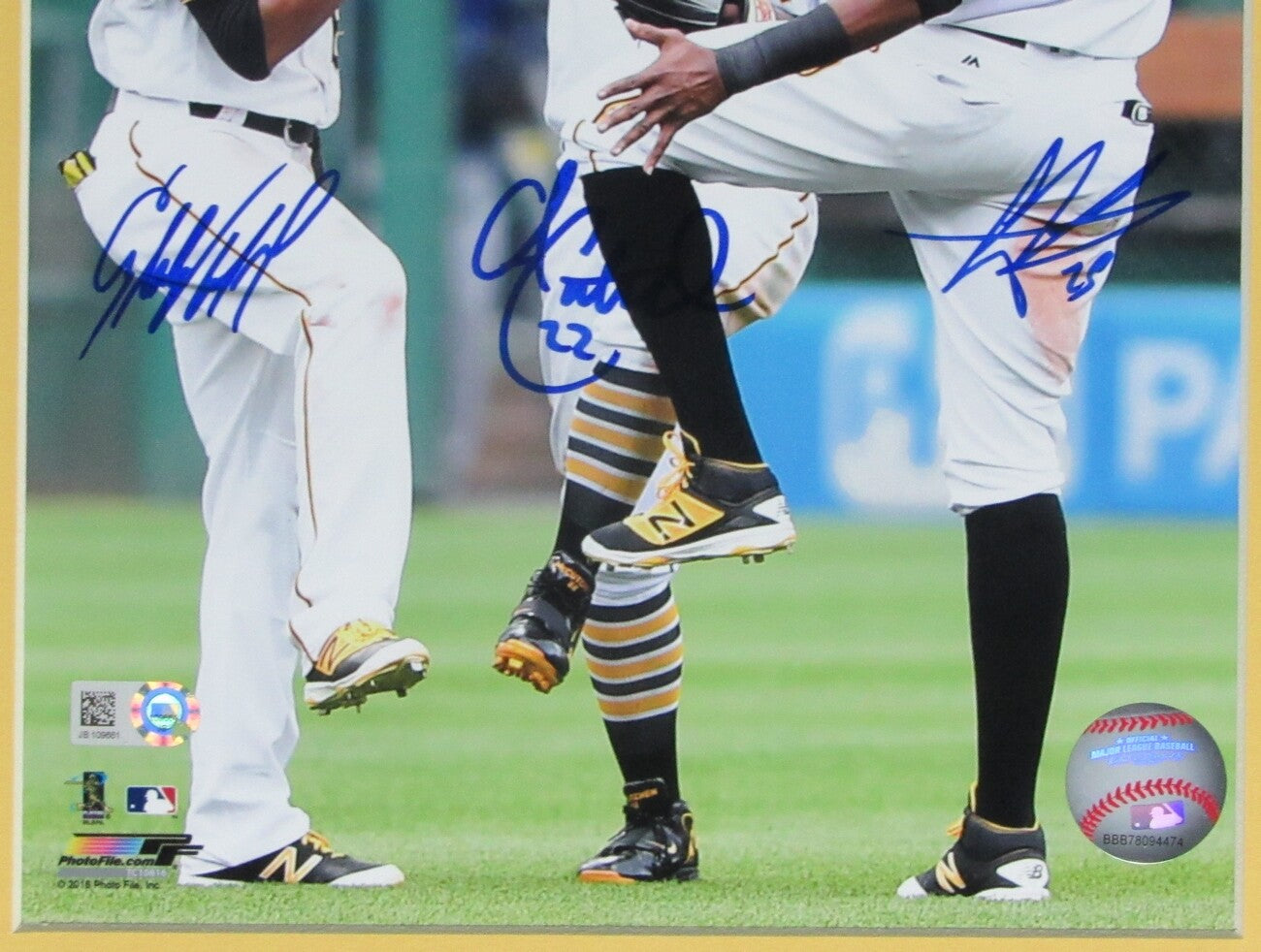 Andrew Mccutchen, Marte, Polanco Pirates Signed/Framed 8X10 Photo Mlb 151838