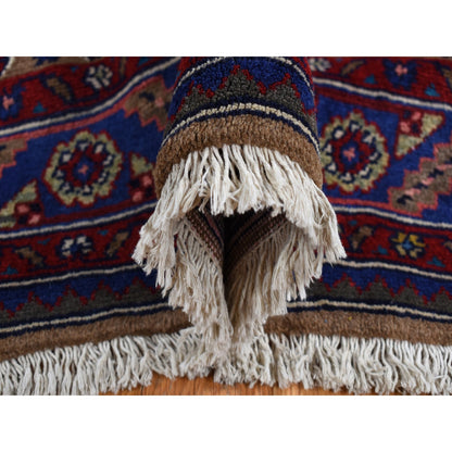 6'8"X9'1" Brown New Zoroastrian Serrib Pure Wool Hand Knotted Rug