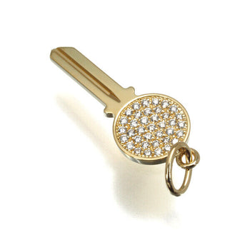 Tiffany&Co. Pendant Diamond Tiffany Keys-Modern Key Charm Mini 18K Yg