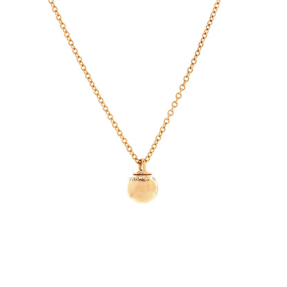 Tiffany & Co. Hardwear Ball Pendant Necklace 18K Rose Gold 8Mm