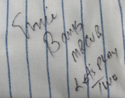 Ernie Banks Hof Signed/Inscribed Mitchell & Ness Baseball Jersey Cubs Psa 199556