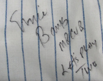 Ernie Banks Hof Signed/Inscribed Mitchell & Ness Baseball Jersey Cubs Psa 199556