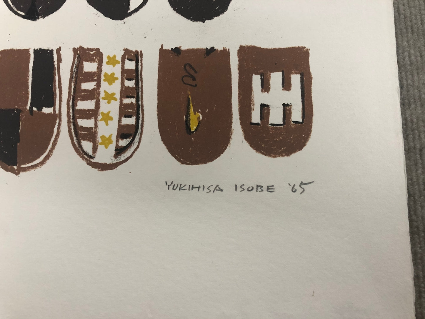 Yukihisa Isobe Crests Series Signed " Lithograph Contemporary