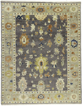 Handmade Oushak Floral Rug Colorfast Oriental