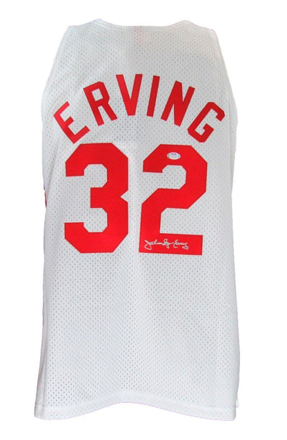Julius Erving Autographed Mitchell & Ness Hof New