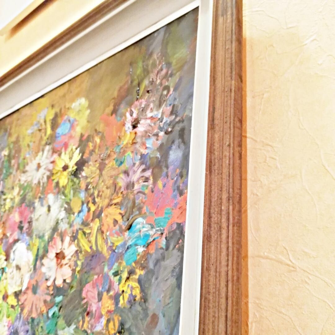 Wlodzimierz Borowczyk Polish Art Original Oil On Canvas Signed Still Life Flower