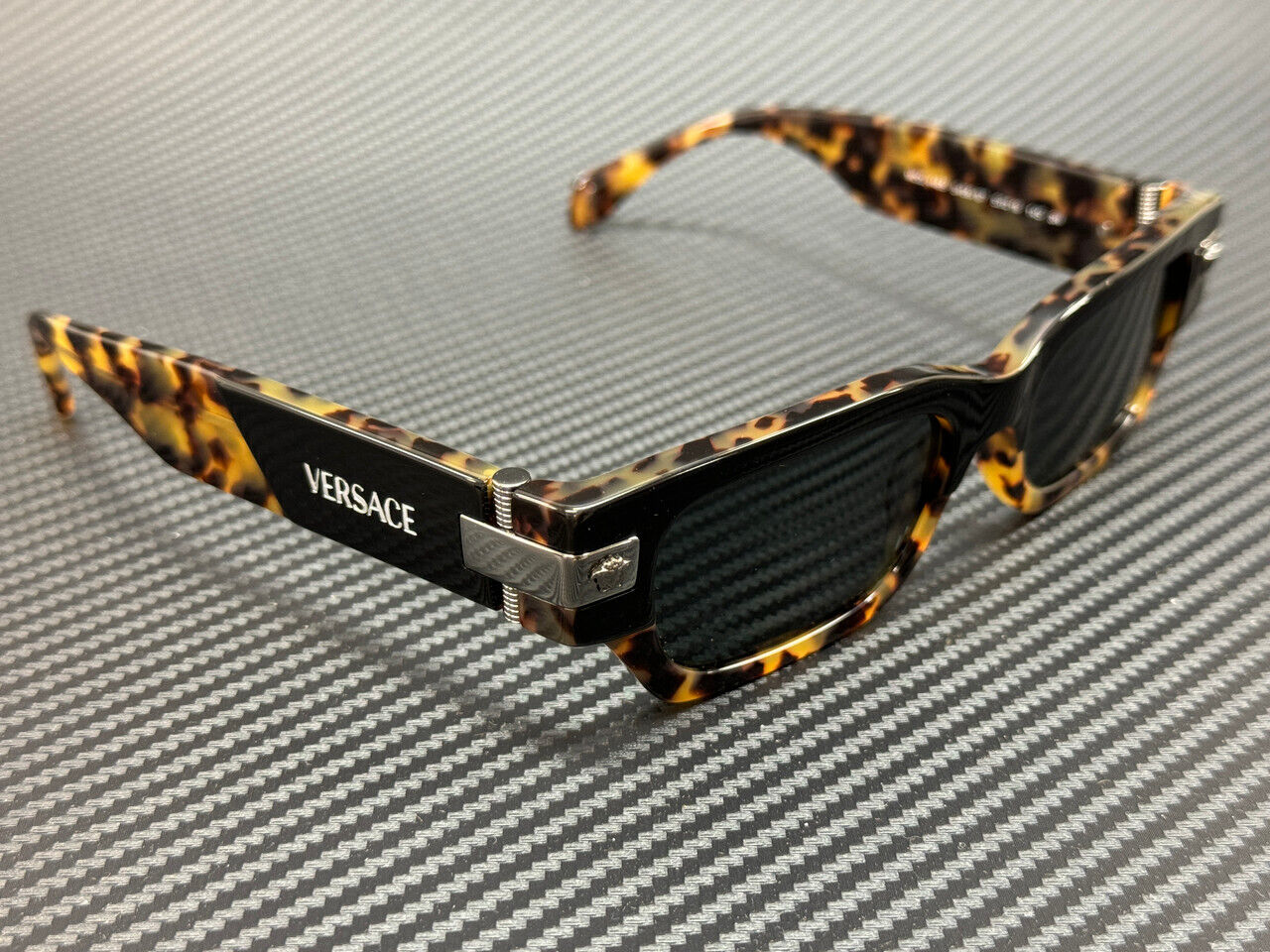 VERSACE VE4465 545687 Havana Grey Men's 53 mm