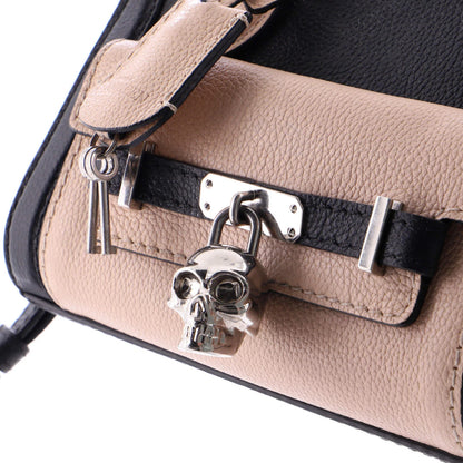 Alexander Mcqueen Padlock Zip Around Tote Leather Mini