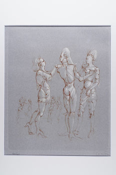 Leonor Fini Original Color Etching -Beckon Pencil