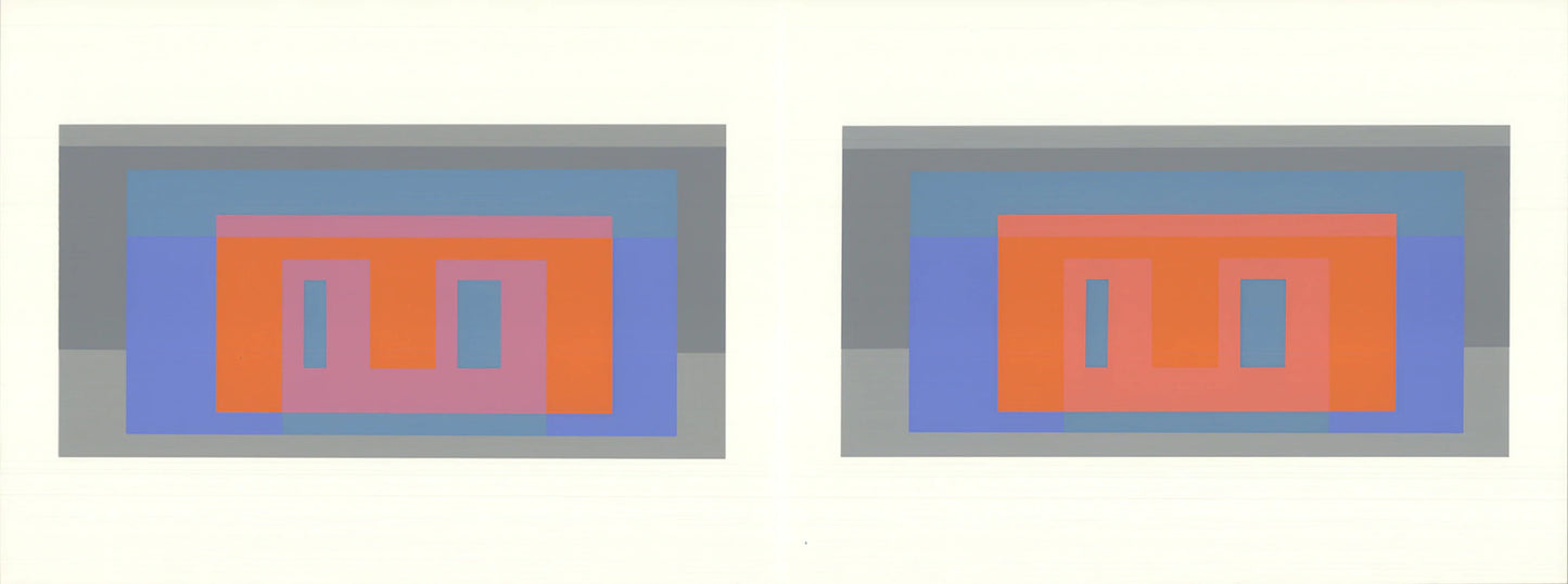 Josef Albers Formulation: Articulation I " Serigraph Abstract Gray