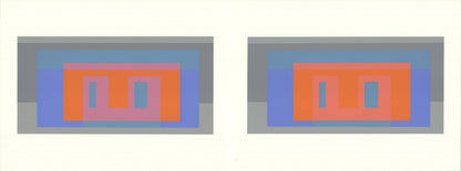 Josef Albers Formulation: Articulation I " Serigraph Abstract Gray
