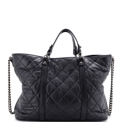 Chanel Casual Riviera Tote Quilted Calfskin Large