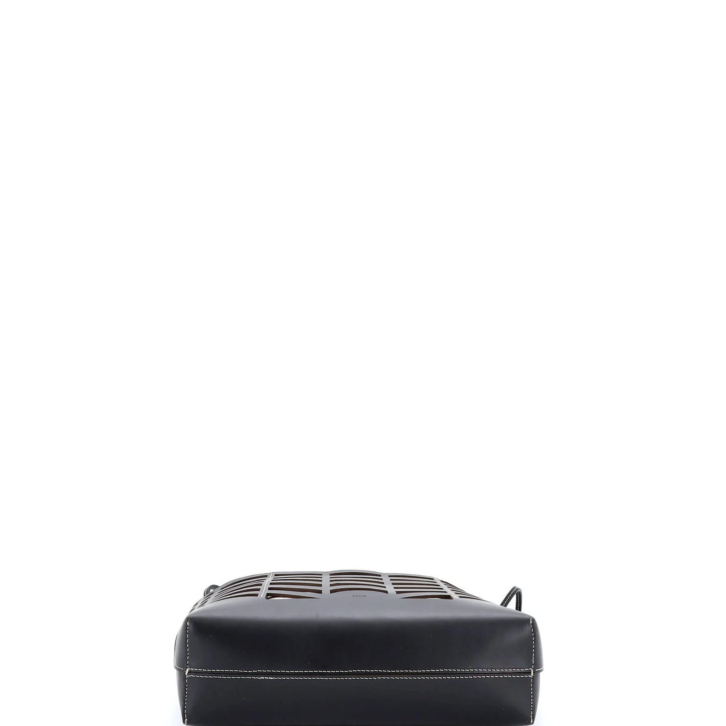 Chloe Kayan Tote Laser Cut Leather And Canvas Small