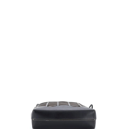 Chloe Kayan Tote Laser Cut Leather And Canvas Small